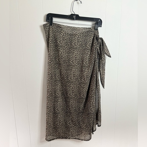 MiracleSuit animal printed cheetah saraong wrap skirt - Picture 1 of 5